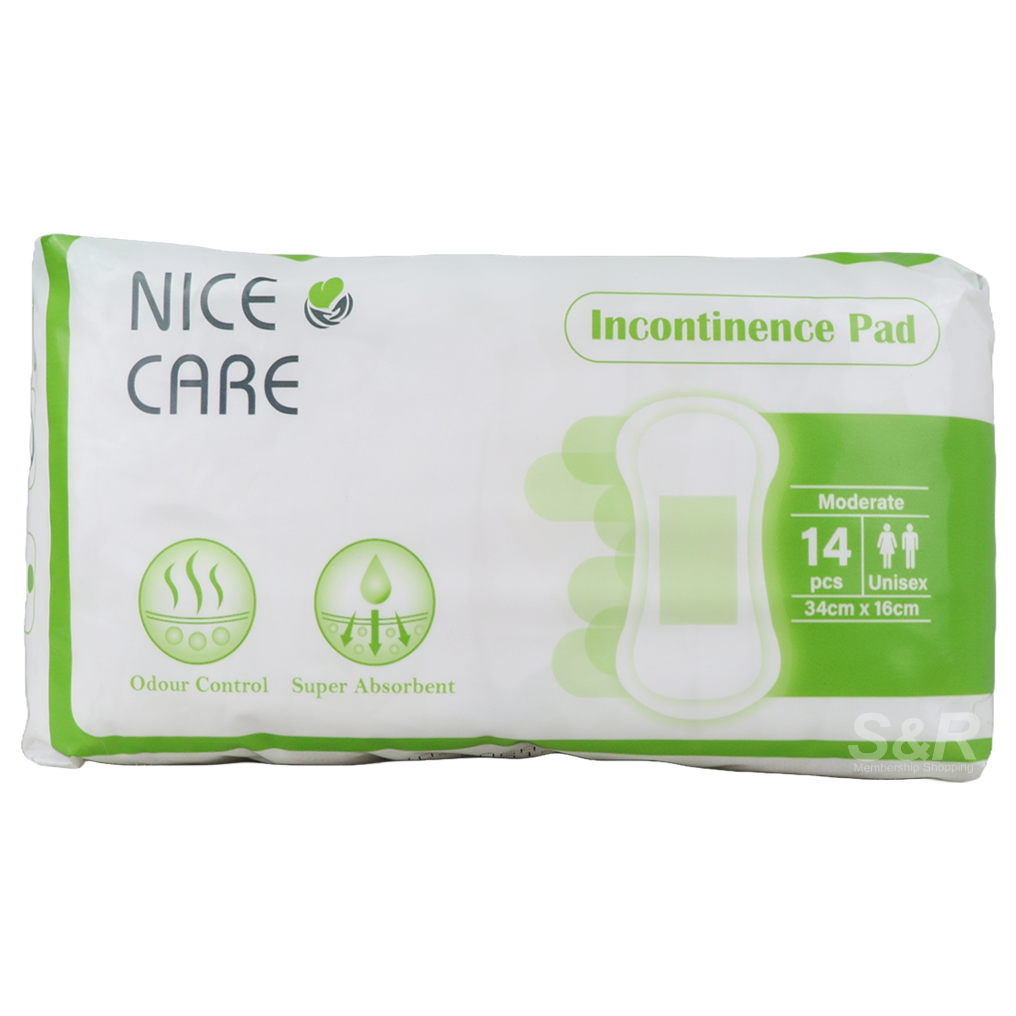 Nice Care Moderate Incontinence Pad Unisex 14pcs Nice Care Moderate Incontinence Pad Unisex 14pcs